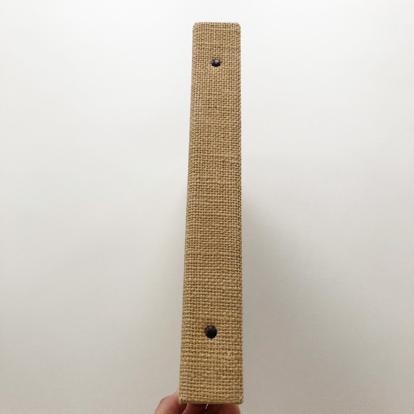 Hallmark Office Vtg 968 Hallmark Burlap Lenticular Panda Binder